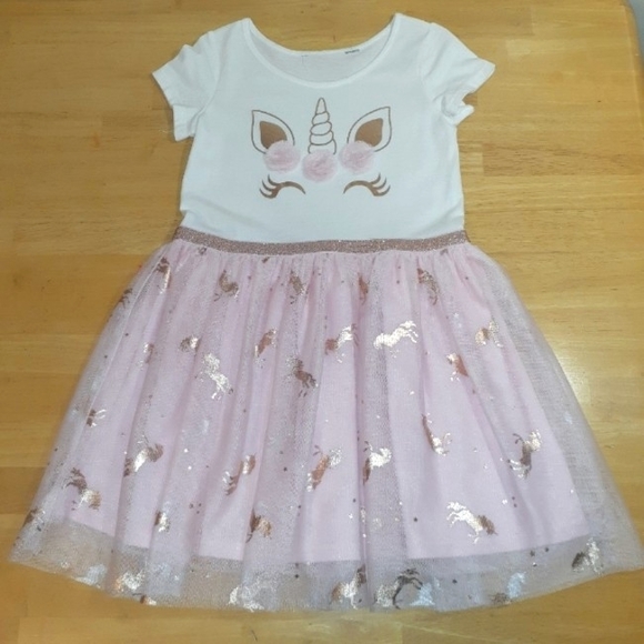Girl's Dress The Children's Place Unicorn Dress Size 5T PERFECT CONDITION
